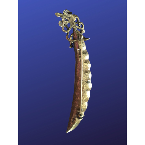 HEIDI DAUS “Pea Pod” Pin Brooch, Signed, RETIRED/SOLD OUT, SIGNED, NWOB - Picture 5 of 9